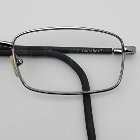 TitanFlex M920 Gunmetal Grey Titanium Rectangular Eyeglasses Frame 52-19-126 - Picture 11 of 12
